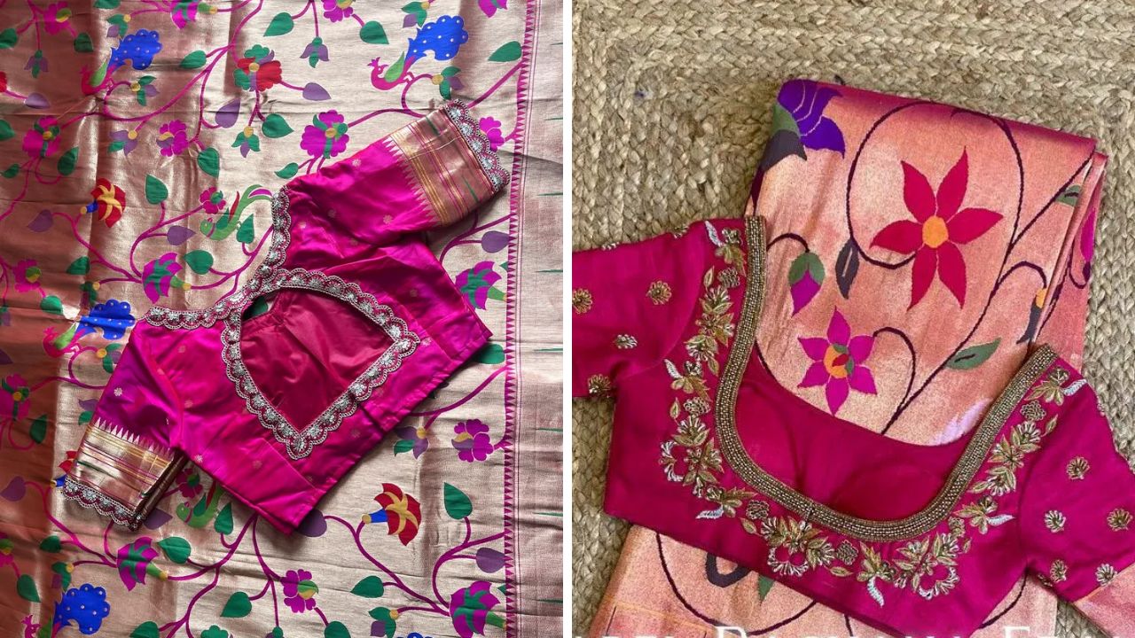 ब्लाऊज प्रमाणे साडीला सुद्धा लेस लावून दिली जाते. त्यामुळे ब्लाऊज शिवताना वेगवेगळ्या कोणत्याही रंगीत लेसचा किंवा हेवी डिझाईनचा वापर न करता साडीमधील लेसचा वापर करून ब्लाऊज शिवल्यास लुक सुंदर दिसेल.