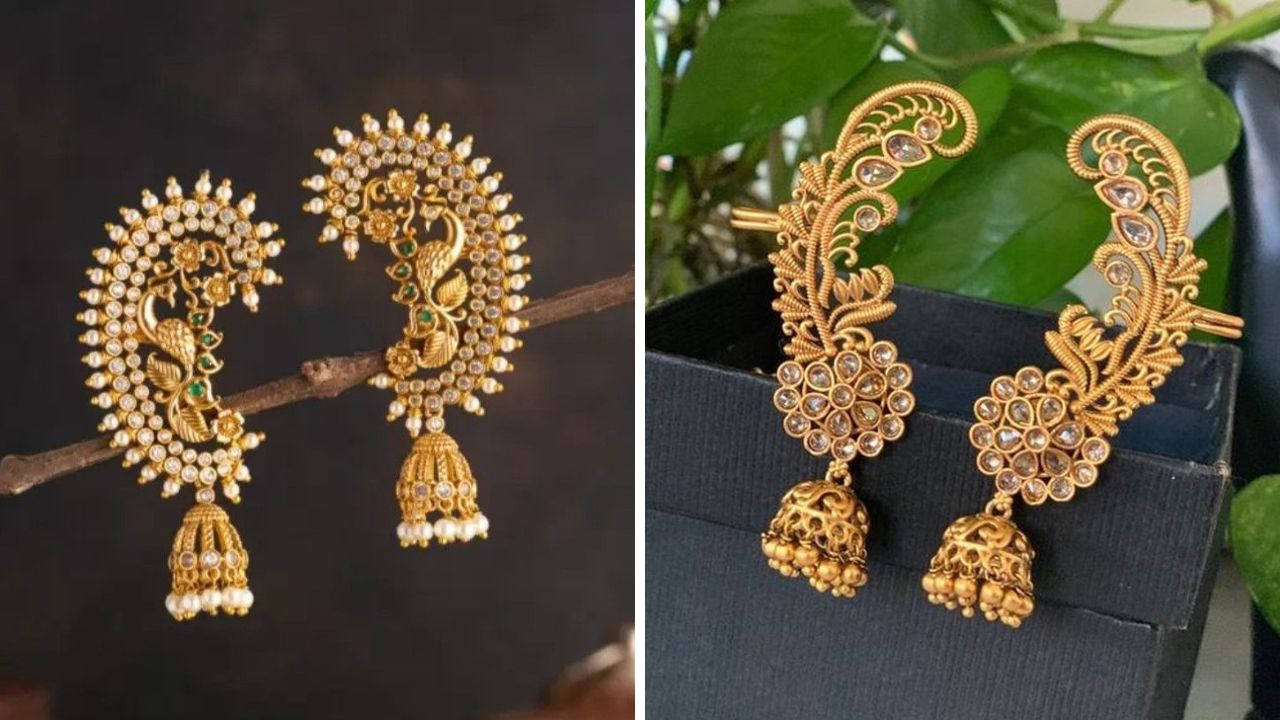 लग्न सोहळ्यात नऊवारी साडी नेसल्यानंतर त्यावर तुम्ही मोराच्या डिझाइनचे सुंदर एअरकफ घालू शकता.याशिवाय बजेट फ्रेंडली दरात बाजारामध्ये एअरकफ उपलब्ध आहेत. 