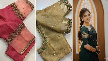 ब्लाऊजला द्या ट्रेंडी आणि एलिगंट टच! हातांवर करून घ्या ‘या’ डिझाईनचे सुंदर आरी वर्क, साडीच्या सौंदर्यात पडेल भर