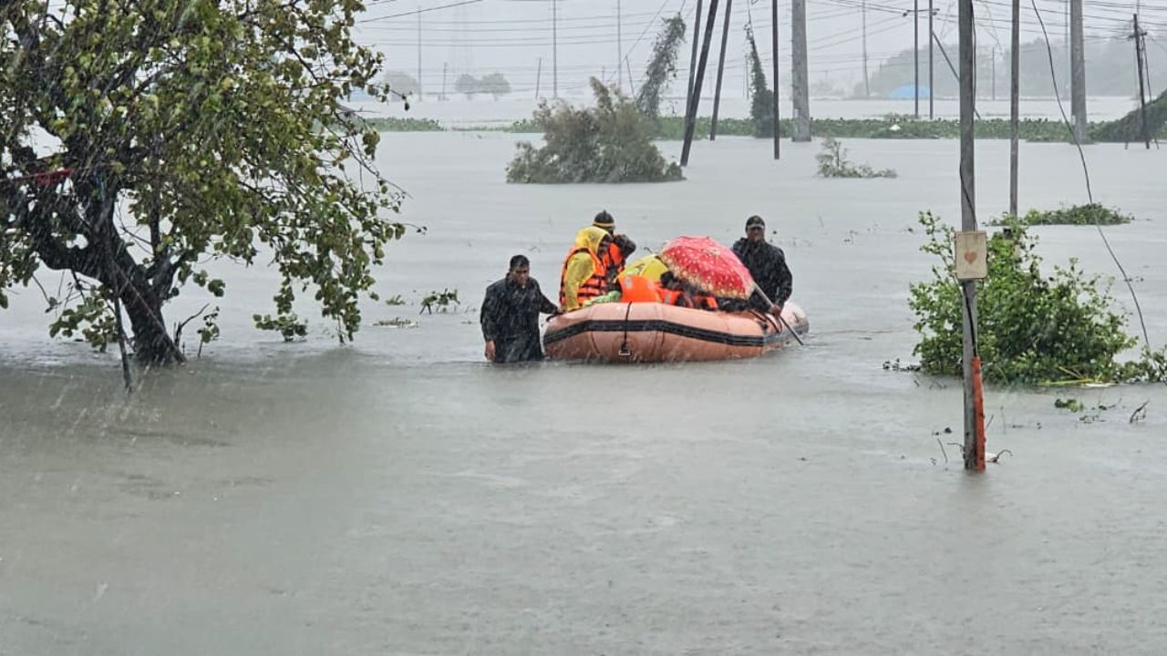 Raigad Pen Flood: पुराचा थरकाप! पेणमध्ये २ गर्भवती महिलांसाठी ‘आपदा मित्र’ ठरले देवदूत; जीवाची बाजी लावून केलं सुखरूप रेस्क्यू