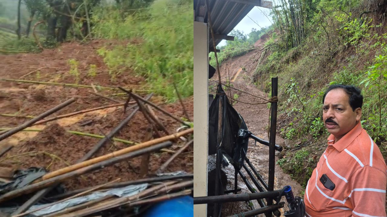 Jawali Landslide News: जावळी तालुक्यातील सायघरमध्ये घरावर कोसळली दरड! धनावडे कुटुंबाचे सुरक्षित स्थलांतर, मोठी जीवितहानी टळली