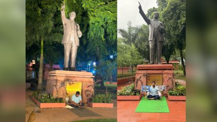 “जालियनवाला बागची आठवण झाली”; विद्यार्थी लाठीचार्जनंतर संसद परिसरात चंद्रशेखर आझाद यांचे धरणे आंदोलन
