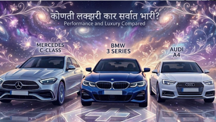 Mercedes-Benz C-Class vs BMW 3 Series vs Audi A4! लक्झरी आणि स्टेटसच्या हायफाय विषयात कोण असेल श्रीमंतांची पहिली पसंती ?