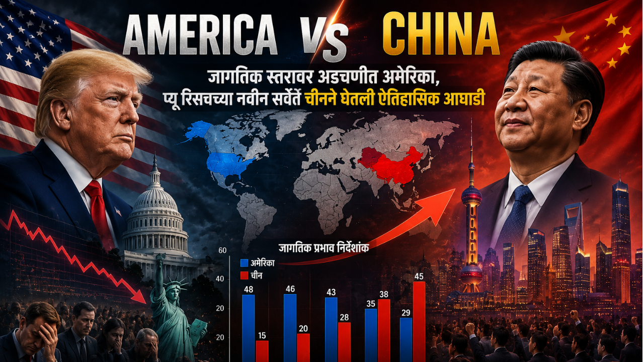 America Vs China :जागतिक स्तरावर अडचणीत अमेरिका, प्यू रिसर्चच्या नवीन सर्वेत चीनने घेतली ऐतिहासिक आघाडी