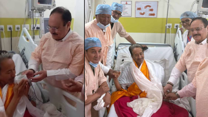 सोनम वांगचुक यांनी सोडले उपोषण! केंद्रीय मंत्री जे. पी. नड्डा यांची रुग्णालयात भेट; आंदोलनातील मुद्द्यांवर चर्चेची शक्यता