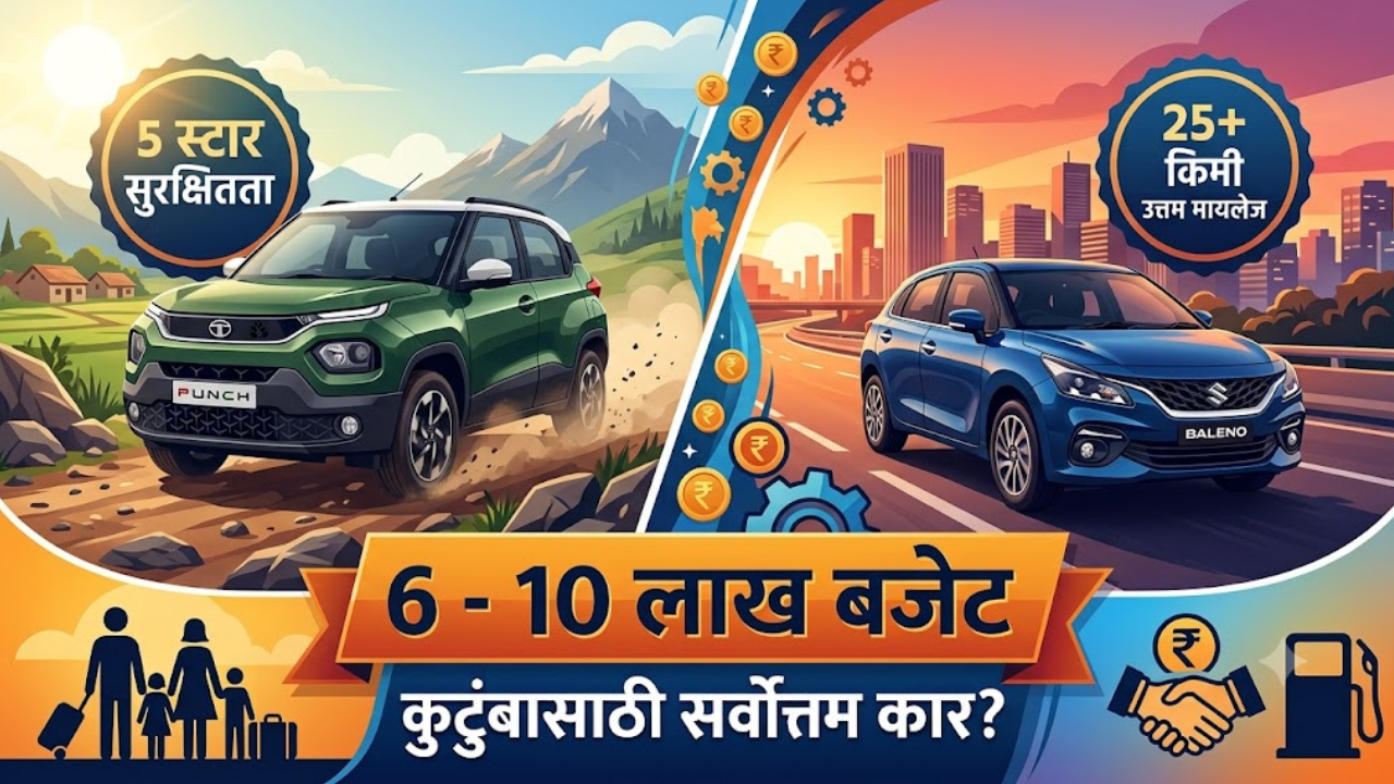 ६ ते १० लाखांच्या आत परफेक्ट फॅमिली कार! बघा तुमच्या बजेटमध्ये कोणती कार आहे सर्वात सुरक्षित आणि फायदेशीर