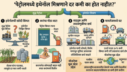 इथेनॉल मिसळूनही पेट्रोल स्वस्त का मिळत नाही? जाणून घ्या याचं सविस्तर कारण