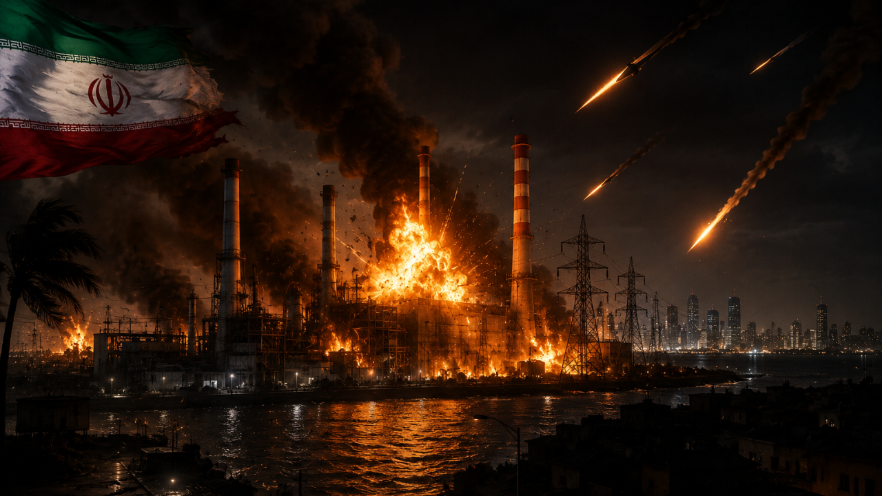Blackout :’अंधार कायम राहू द्या!’ आखातात तणाव शिगेला;  इराणचे भीषण हल्ले; वीज निर्मिती केंद्रही उद्ध्वस्त