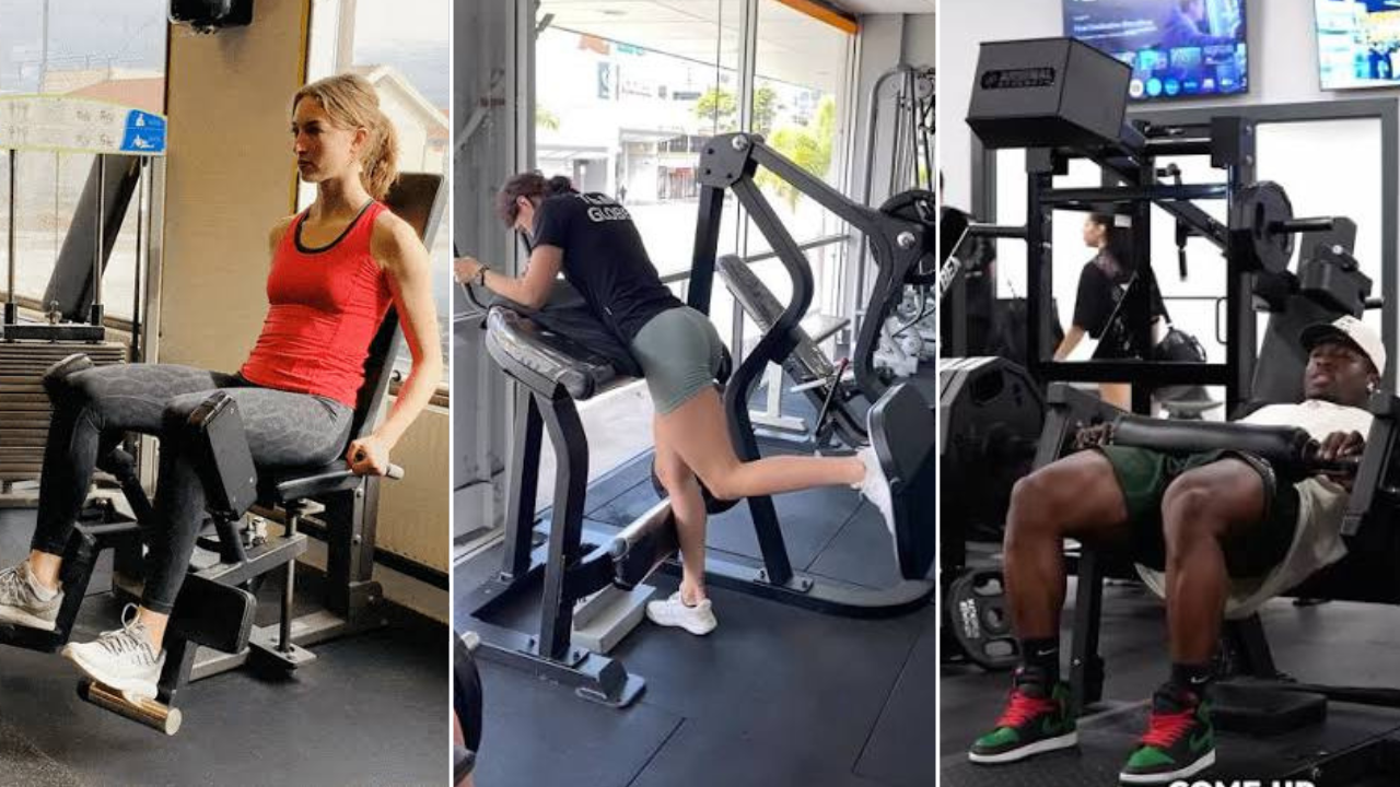हिप्सचे स्नायू (Glutes) •	Hip Abductor Machine: मांड्या बाहेरच्या बाजूला ढकलून हिप्सचे स्नायू शेपमध्ये आणण्यासाठी ही मशीन वापरतात. •	Glute Kickback Machine: मागे पाय ढकलून हिप्सचे स्नायू मजबूत आणि टोन करण्यासाठी ही मशीन उपयुक्त आहे. •	Hip Thrust Machine: हिप्सची ताकद आणि शेप वाढवण्यासाठी सध्या ही मशीन जिममध्ये खूप लोकप्रिय आहे.