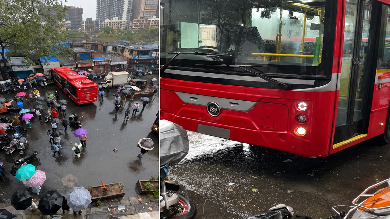 Bhandup BEST Bus Accident : भांडुपमध्ये बेस्ट ई-बसचा भीषण अपघात; पादचारी गंभीर जखमी, अनेक वाहनांचे नुकसान