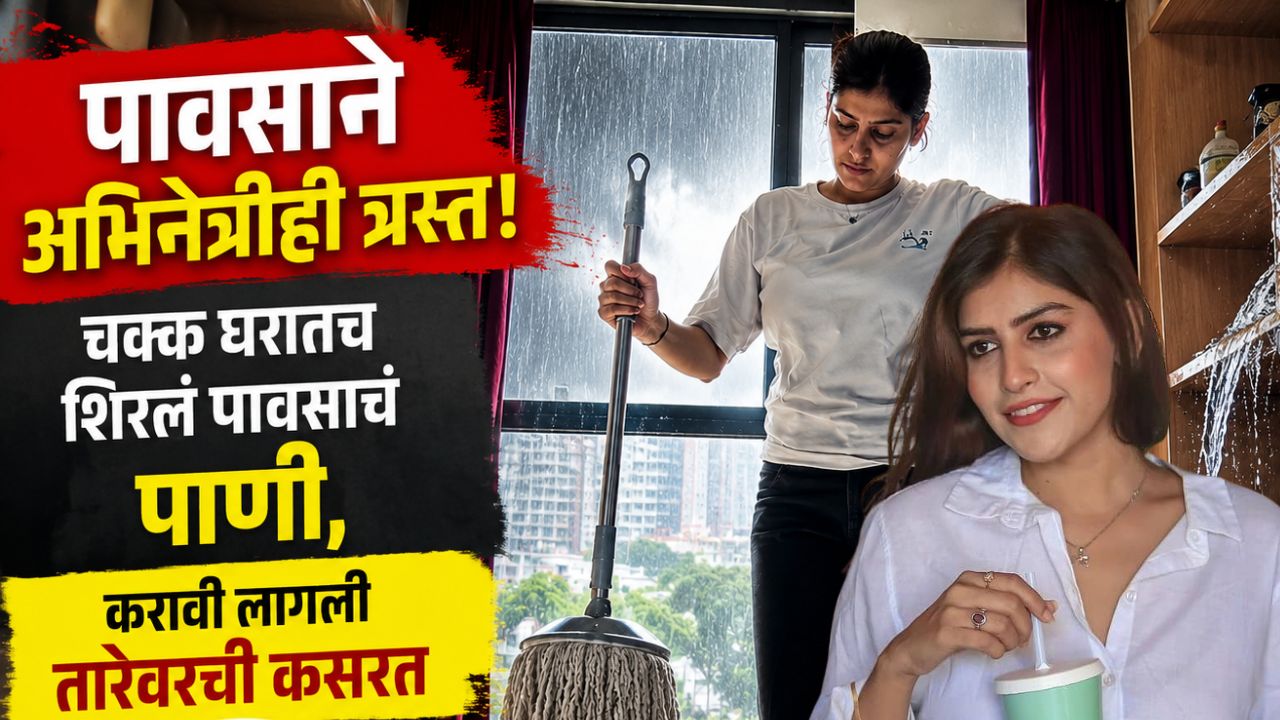 Mira Jagannath : पावसाने अभिनेत्रीही त्रस्त! चक्क घरातच शिरलं पावसाचं पाणी, करावी लागली तारेवरची कसरत