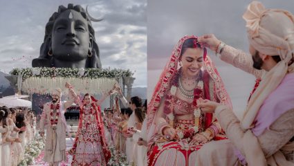 Palak Purswani Wedding : बिग बॉस OTT 2 फेम अभिनेत्री अडकली विवाहबंधनात! आदिशंकराच्या चरणाशी जोडले बंधन