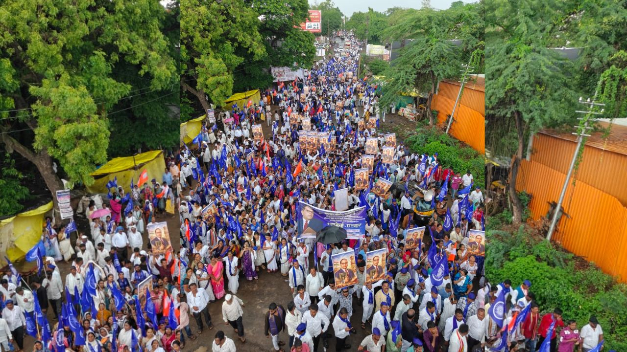 Reservation Protest: ‘आरक्षणाला हात लावाल तर रस्त्यावर उत्तर देऊ’; धाराशिवात आंबेडकरी समाजाचा आरक्षणासाठी एल्गार