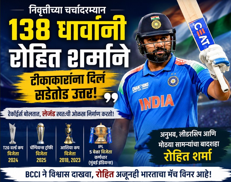 Rohit Sharma – मी अजून संपलेलो नाही’अजून लढायचंय !