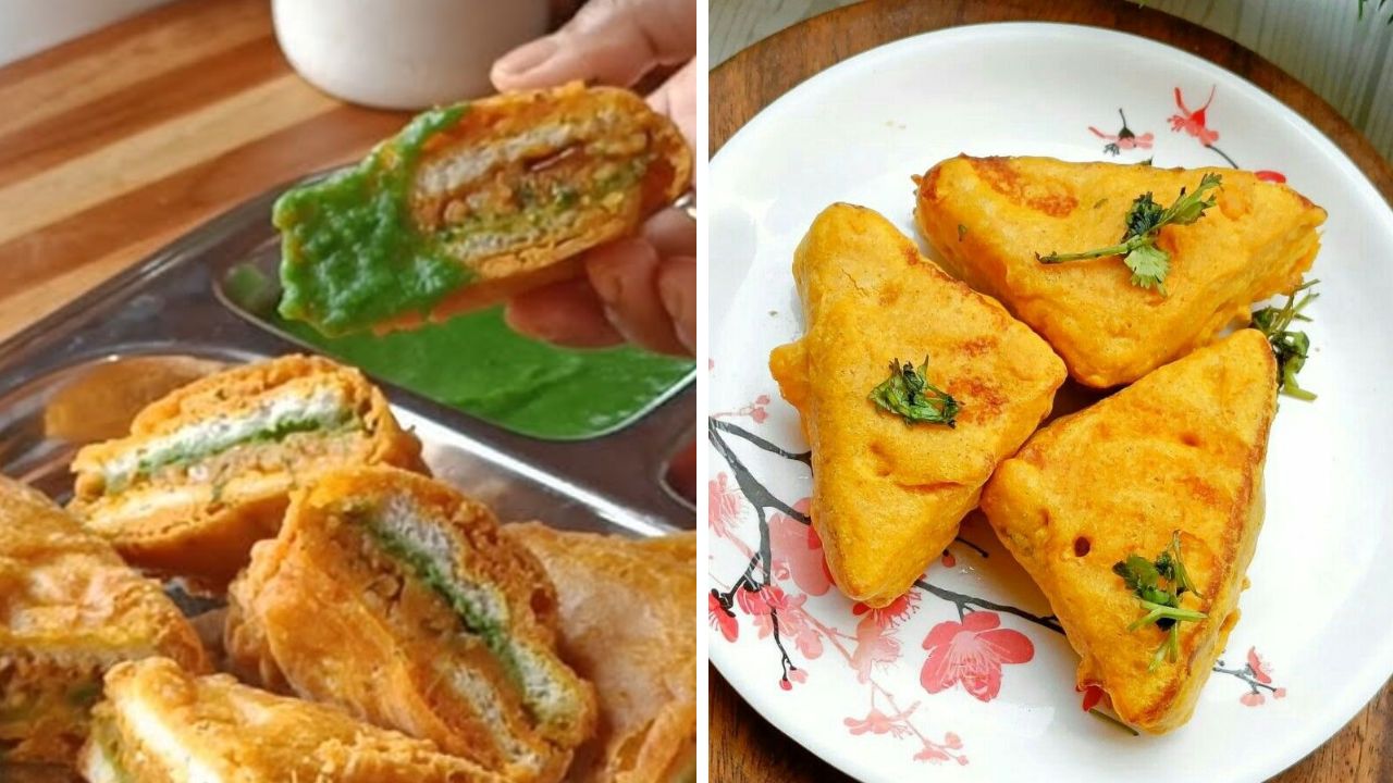 Monsoon Special Recipe : संध्याकाळच्या नाश्त्याला घरी बनवा कुरकरील आणि मसालेदार ‘ब्रेड पकोडा’