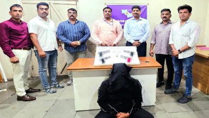 विक्रीसाठी आणलेली चार गावठी पिस्तुले जप्त, गुन्हे शाखेची धडक कारवाई; तरुणाला ठोकल्या बेड्या