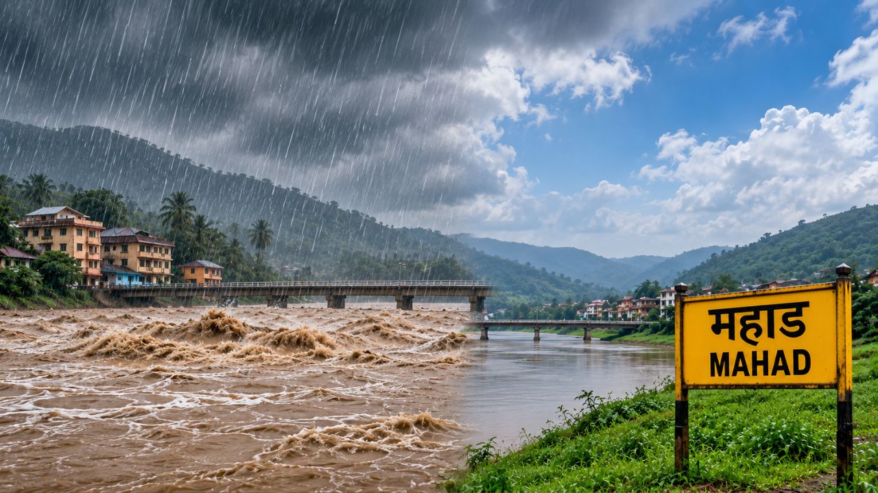 Raigad News: महाडमध्ये अतिवृष्टीनंतर पावसाची विश्रांती! 9 दिवसांत विक्रमी 1,213 मिमी पाऊस, शेतकऱ्यांची चिंता कायम