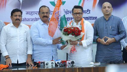 खासदार सुनील तटकरे यांना मोठा धक्का! भाचे अमोल महाडिकांचा काँग्रेसमध्ये प्रवेश
