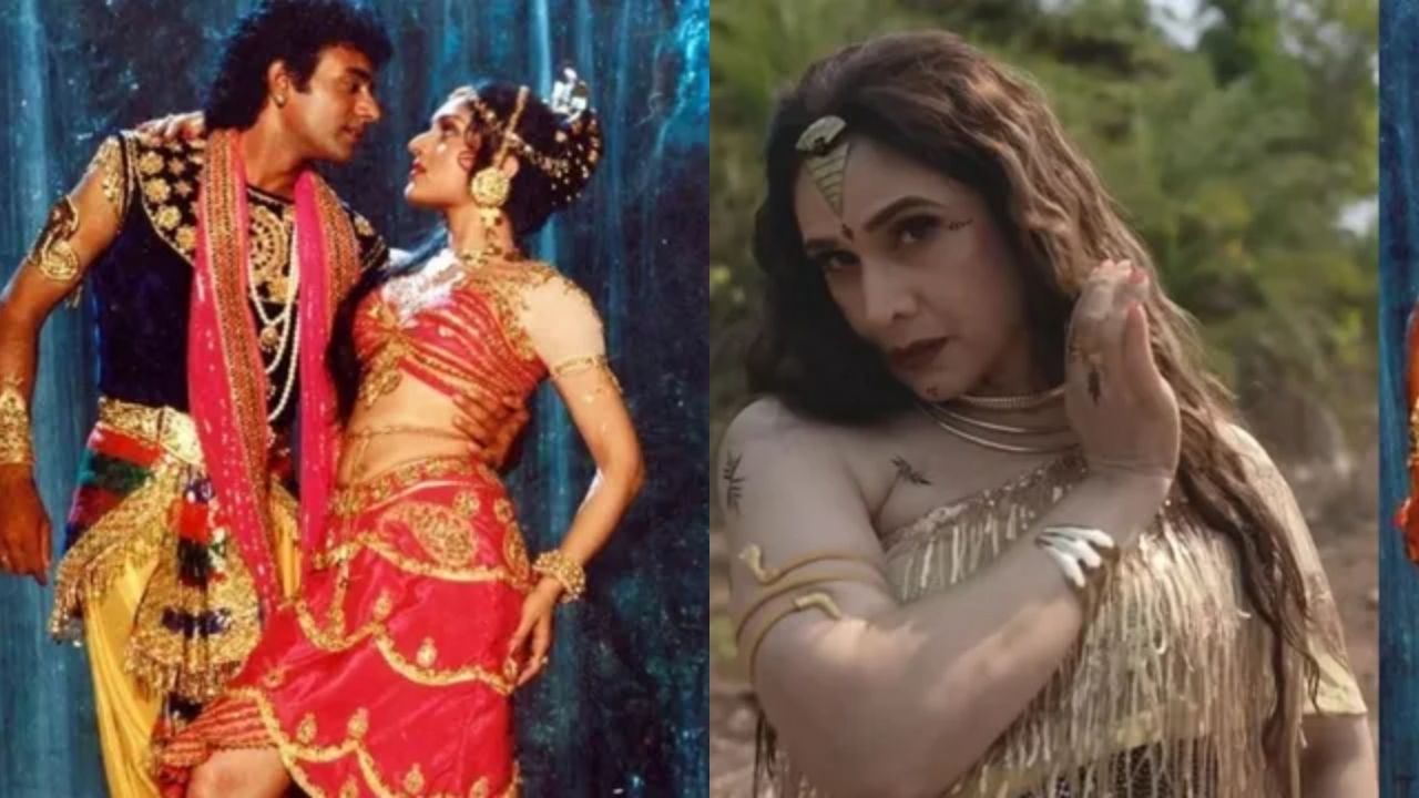 Meenakshi Seshadri : अभिनेत्री 37 वर्षांनी पुन्हा एकदा बनली नागीण! पुन्हा एकदा साकारला ‘नाचे नागिन गली गली’ चा लुक