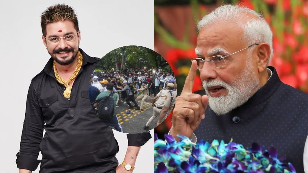 Hindustani Bhau : लाठीचार्जच्या मुद्द्यावरून हिंदुस्थानी भाऊने सरकारला केली विनंती! “विद्यार्थ्यांवर हात उचलू….”