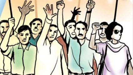 विद्यार्थ्यांवरील लाठीहल्ल्याचा तीव्र निषेध! वाशिम, बुलढाणा, खामगावात आंदोलन; स्वयंस्फूर्तीने विद्यार्थी रस्त्यावर