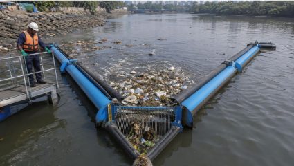 मुंबईच्या समुद्रात जाणारा प्लास्टिक कचरा आता रोखला जाणार; मालाडमध्ये ‘इंटरसेप्टर’ प्रकल्प सुरू
