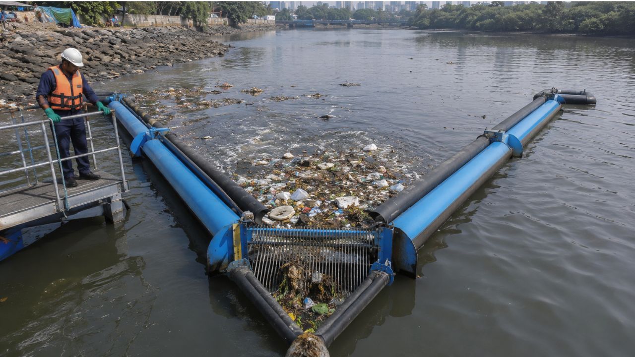 मुंबईच्या समुद्रात जाणारा प्लास्टिक कचरा आता रोखला जाणार; मालाडमध्ये ‘इंटरसेप्टर’ प्रकल्प सुरू