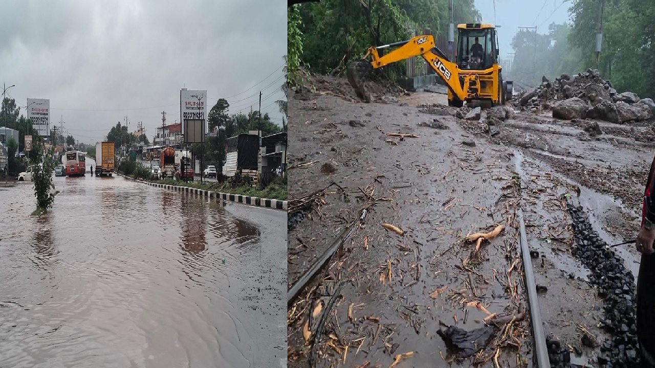 मावळमध्ये मुसळधार पावसाचा कहर, जनजीवन विस्कळीत; महामार्ग व रेल्वे वाहतूक ठप्प