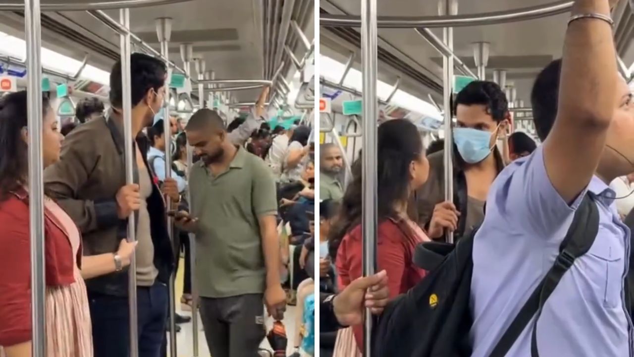 मुंबईच्या पावसात मेट्रोने प्रवास करताना दिसला ‘हा’ अभिनेता; गर्दीत चेहरा लपवतानाचा व्हिडिओ व्हायरल