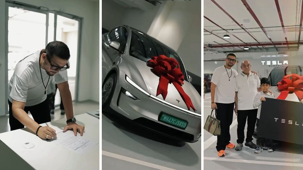 स्वप्नील जोशीच्या घरी आली लक्झरी Tesla! व्हिडिओ शेअर करत दाखवली नव्या गाडीची झलक; किंमत ऐकून व्हाल थक्क