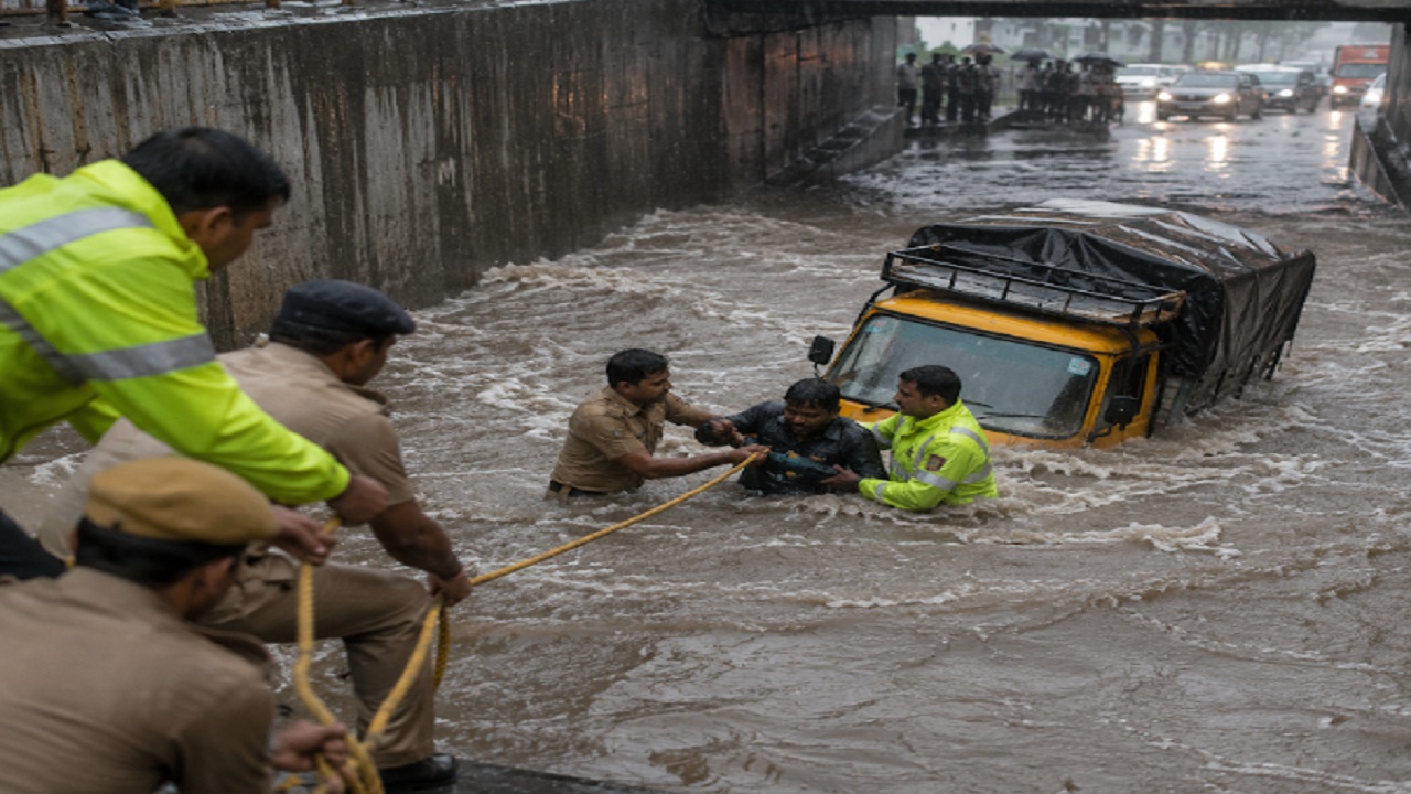 टेम्पो वाहताना चालकाला काढले बाहेर, वाहतूक पोलिसांमुळे वाचला जीव; पुण्यातील घटना