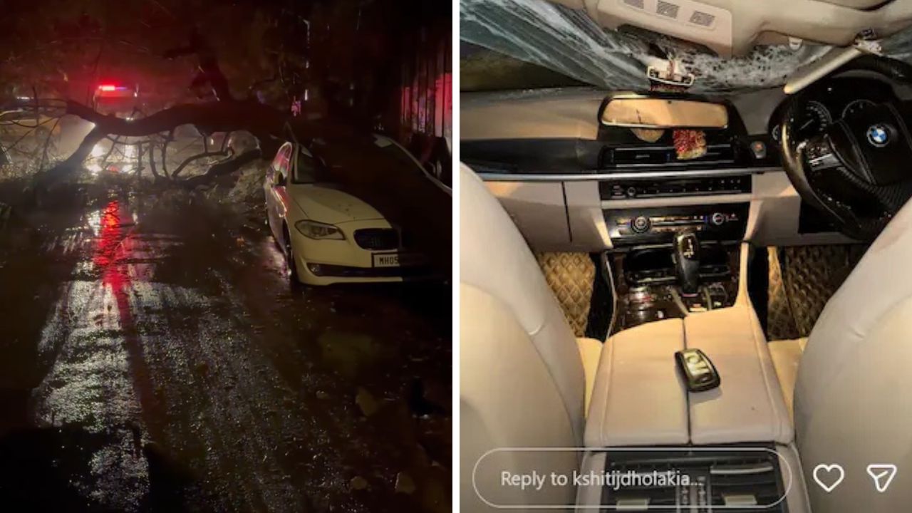 Actor Car Accident:  मुसळधार पावसात अभिनेत्याच्या BMW कारवर कोसळलं झाड, कारचा चक्काचूर; थोडक्यात वाचला जीव!