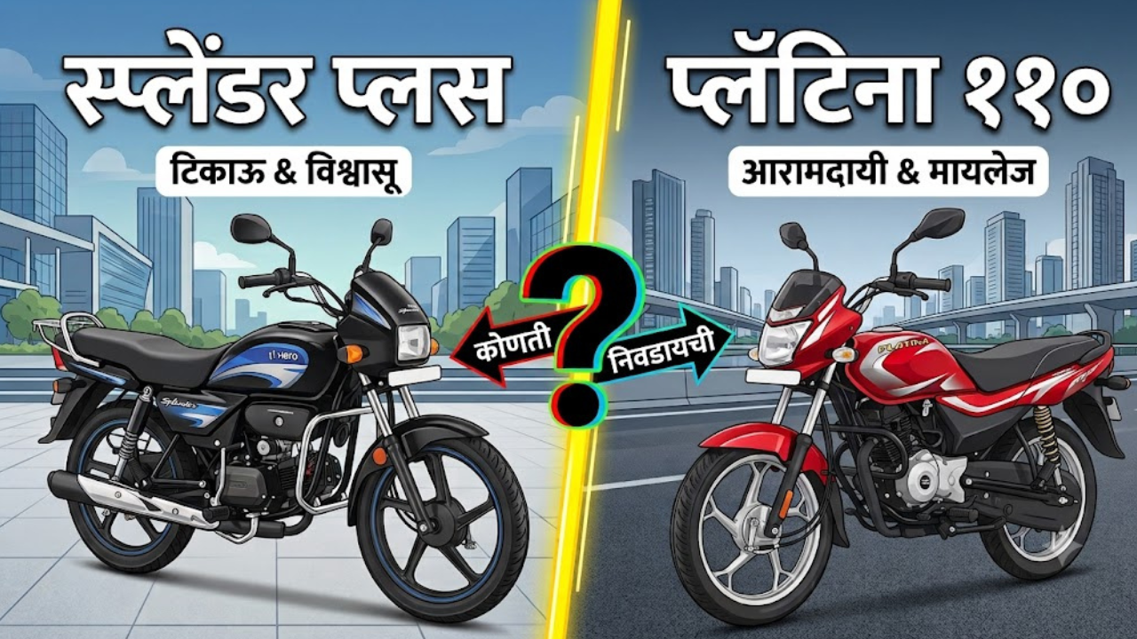 Hero Splendor Plus vs. Bajaj Platina 110: रोजच्या ऑफिस किंवा कॉलेजच्या प्रवासासाठी कोणती बाईक ठरेल सर्वात फायदेशीर?
