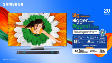 Samsung India: सॅमसंग व्हिजन AI टीव्हीवर ऑफर्सचा पाऊस! मोफत साऊंडबार, TV आणि ३६ महिन्यांचा सुलभ EMI