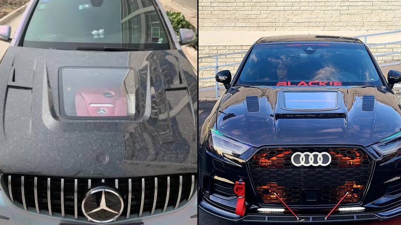 ट्रान्सपरंट / ग्लास विंडो बोनेट (Transparent / Glass Window Bonnet) कार मॉडिफिकेशनमध्ये काहीतरी पूर्णपणे हटके आणि युनिक हवे असणाऱ्यांसाठी हा प्रकार उत्तम आहे. यात बोनेटच्या मध्यभागी टफन्ड ग्लास किंवा ॲक्रेलिकची पारदर्शक खिडकी असते, जी कारला मॉडर्न, शो-कारसारखा आणि सुपरकार व्हायब देणारा लूक देते. या पारदर्शक खिडकीतून गाडीचे इंजिन बाहेरूनच स्पष्ट दिसते, जे कारच्या इंजिन बेची सुंदरता दाखवण्यासाठी खूप प्रभावी ठरते.