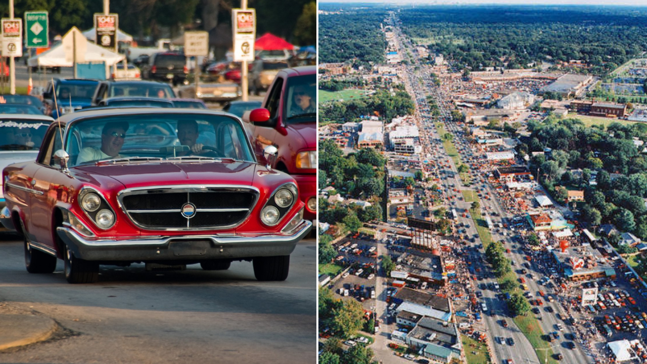 वुडवर्ड ड्रीम क्रूझ (Woodward Dream Cruise - USA): डेट्रॉईटमध्ये होणारा हा जगातील सर्वात मोठा एका दिवसाचा क्लासिक कार फेस्टिव्हल आहे, जिथे ४०,०वाहनं आणि लाखो लोक सहभागी होतात. यात कोणत्याही बंद हॉलऐवजी थेट मुख्य रस्त्यावर क्लासिक आणि मसल कार्सची भव्य परेड काढली जाते. रस्त्याच्या दुतर्फा लाईव्ह म्युझिक, जेवण आणि जुन्या गाड्यांचा गजर पाहायला मिळतो.