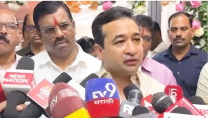 NITESH RANE: संजय राऊतांवर नितेश राणेंचा हल्लाबोल; अमित शाहांवर टीका करण्याची ‘लायकी नाही’