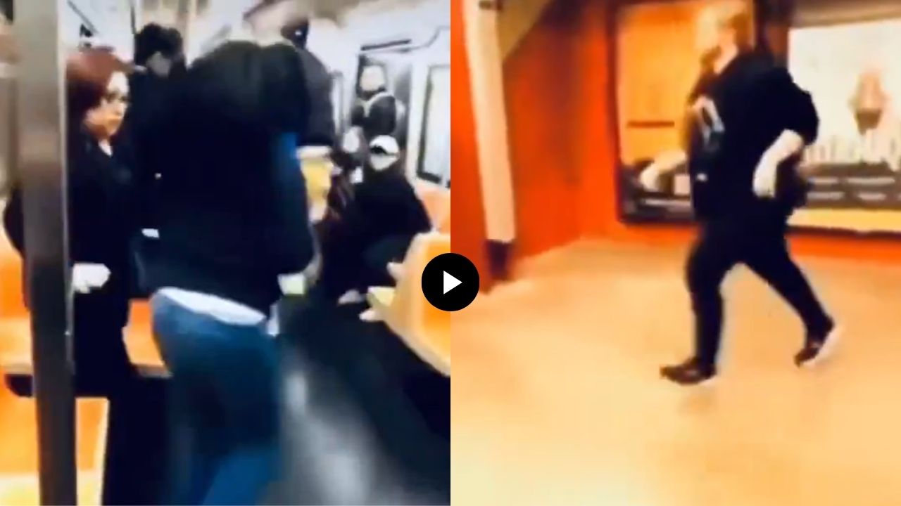 Viral Video: गजबजलेल्या सबवेत बॅग फेकली अन् एका घोषणेने नागरिकांची पळाता भुई थोडी, , नेमकं प्रकरण काय?