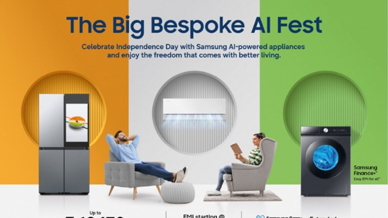 Independence Day Offer: स्वातंत्र्यदिनानिमित्त सॅमसंगची खास ऑफर; स्मार्ट घरासाठी AI उपकरणांवर आकर्षक सवलती