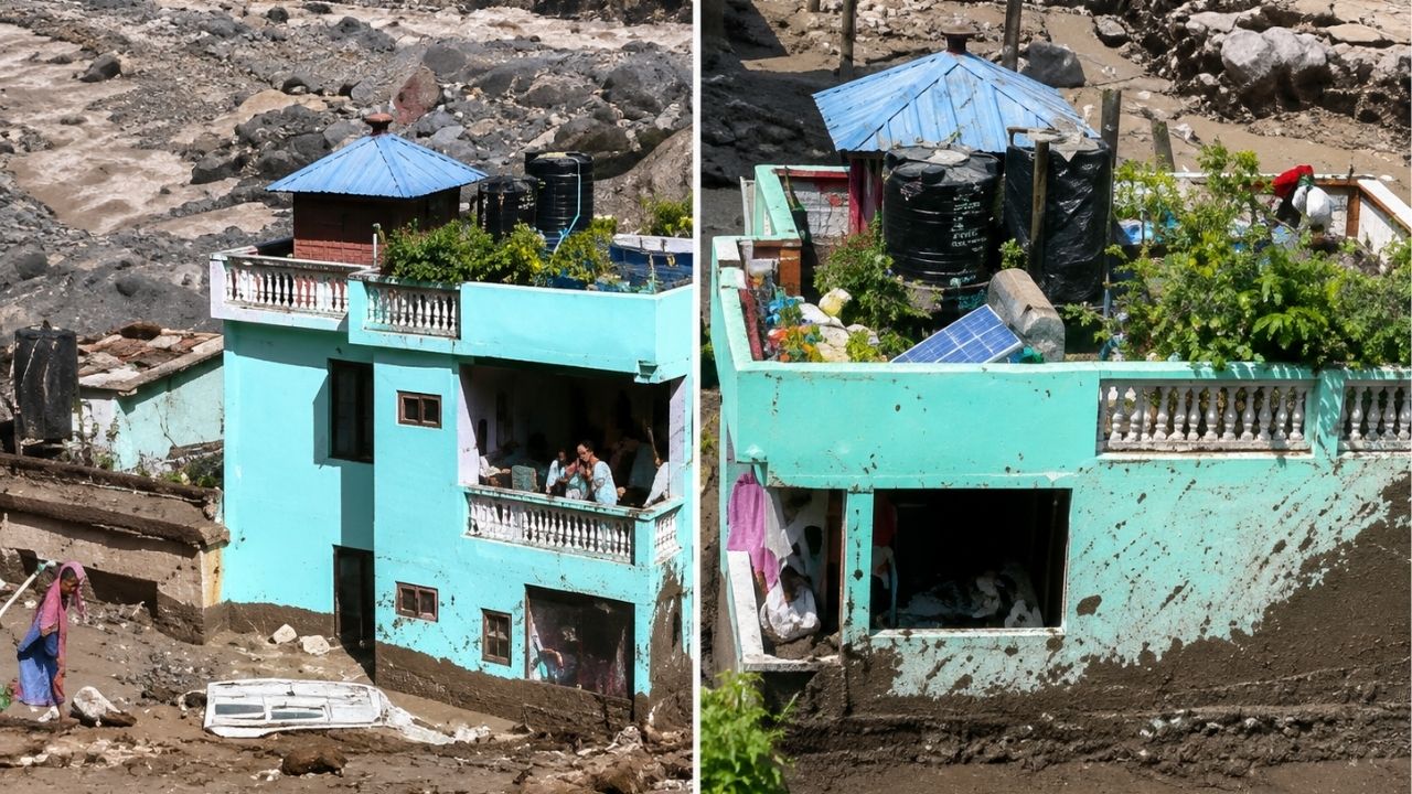 Nepal Flood Viral House: महापुराचा कहर, पण ‘हे’ घर ठाम! आजूबाजूचं सगळं वाहून गेलं तरी घराला धक्का नाही; VIDEO व्हायरल