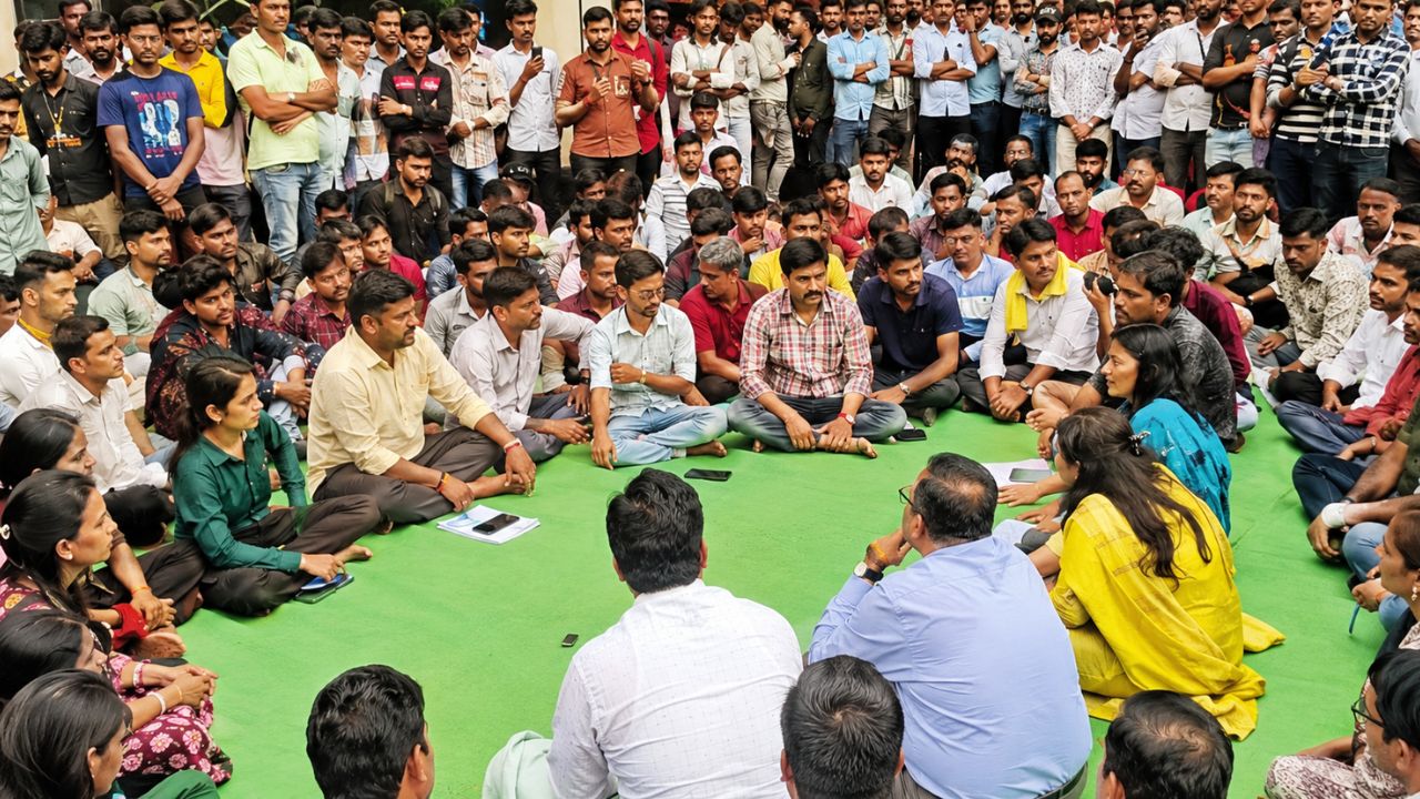 Nagpur News : मुलींच्या स्वच्छतागृहासाठी विद्यार्थ्यांचा आक्रोश; मंत्र्यांच्या राजीनाम्याची मागणी