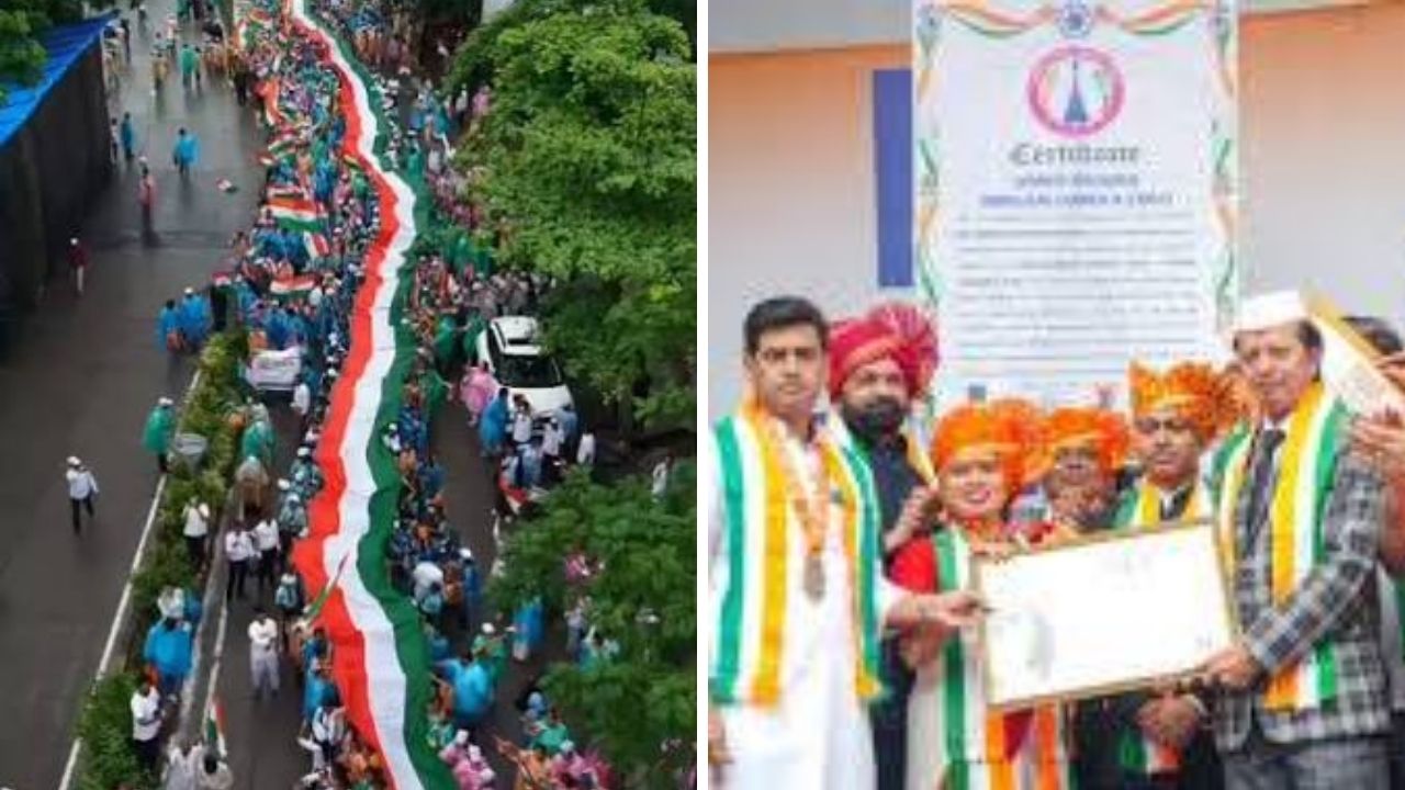 Dombivli News: मुसळधार पावसातही तिरंगा रॅलीचा जल्लोष; संस्था-शाळांचा श्रीकांत शिंदेंच्या हस्ते गौरव