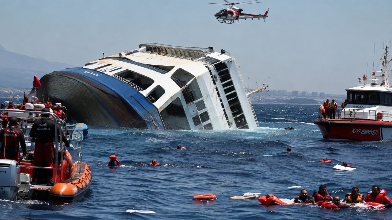 North Cyprus Ferry Accident : उत्तर सायप्रसच्या किनाऱ्याजवळ 267 जणांना घेऊन जाणारी फेरी उलटली; बचावकार्य सुरू