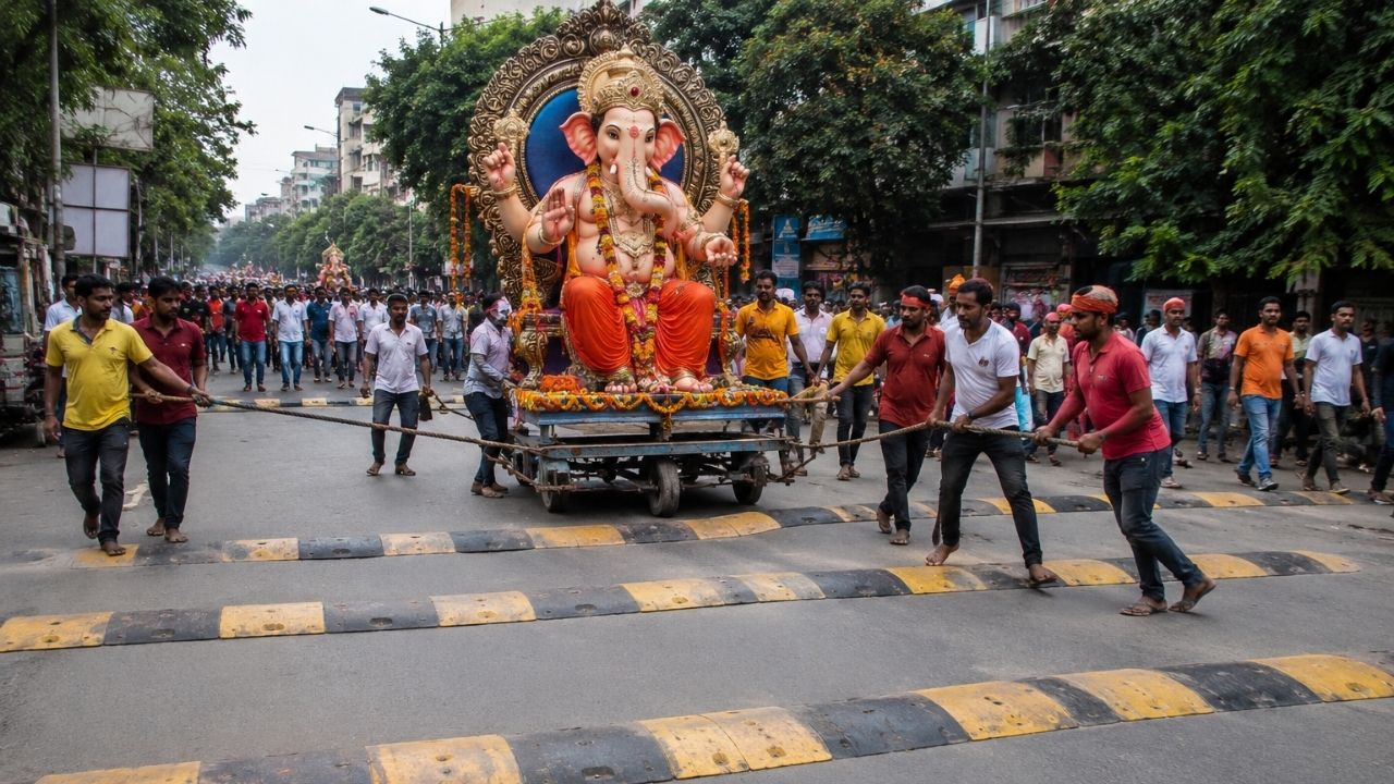 Ganeshotsav 2026: श्री मिरवणूक मार्गावर २० स्पीड ब्रेकरचे विघ्न; ‘विटंबना झाल्यास जागेवरच प्रतिष्ठापना’ करण्याचा इशारा