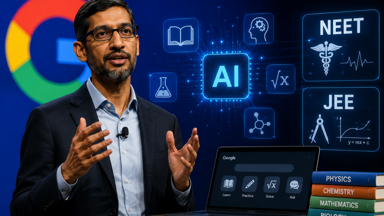 Google ची मोठी घोषणा! NEET, JEE आणि GRE ची तयारी करण्यासाठी मदत करणार नवे AI Tools