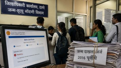 Navi Mumbai News : डिजिटल जन्मदाखल्यांना दिरंगाई; विद्यार्थ्यांच्या प्रवेशाचा खोळंबा
