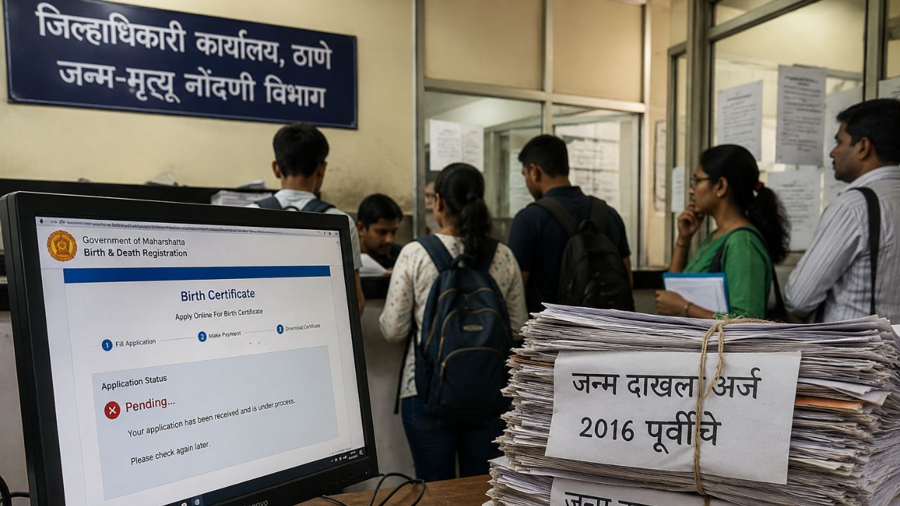 Navi Mumbai News : डिजिटल जन्मदाखल्यांना दिरंगाई; विद्यार्थ्यांच्या प्रवेशाचा खोळंबा