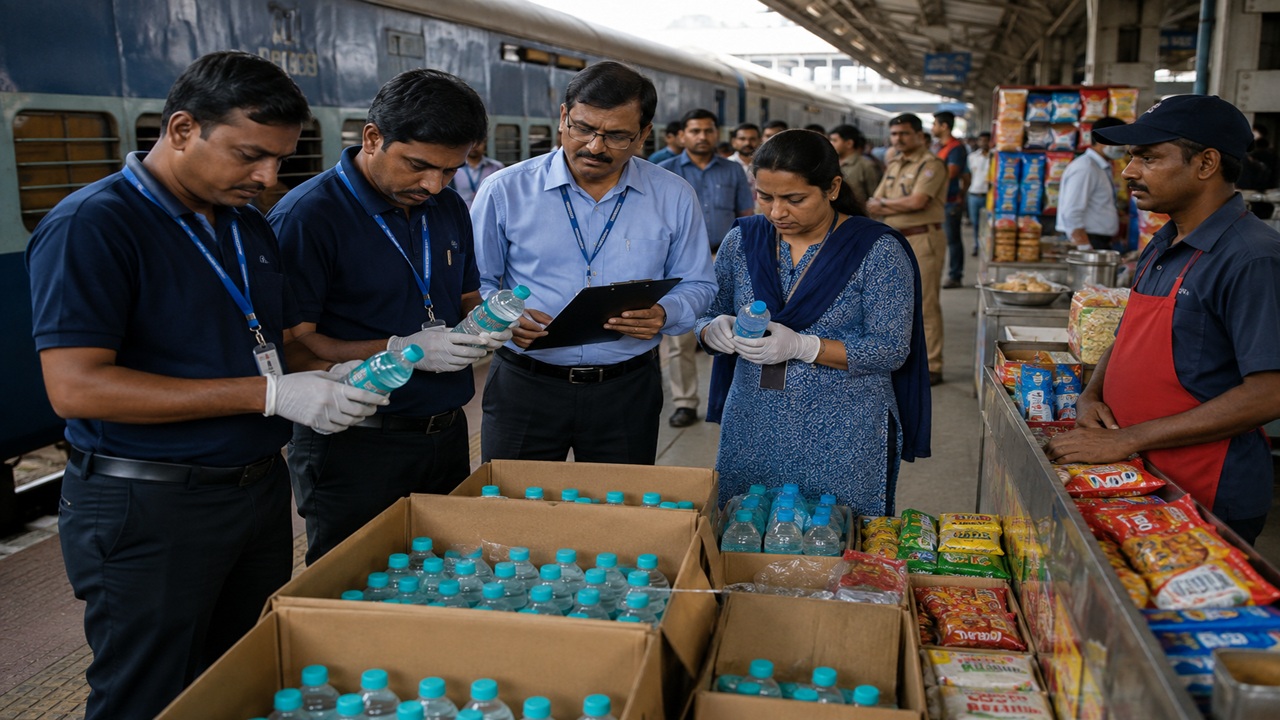 IRCTC Food: रेल्वे प्रवाशांसाठी महत्त्वाची बातमी! IRCTCची देशभर धडक कारवाई; हजारो अनधिकृत पाण्याच्या बाटल्या, खाद्यपदार्थ जप्त