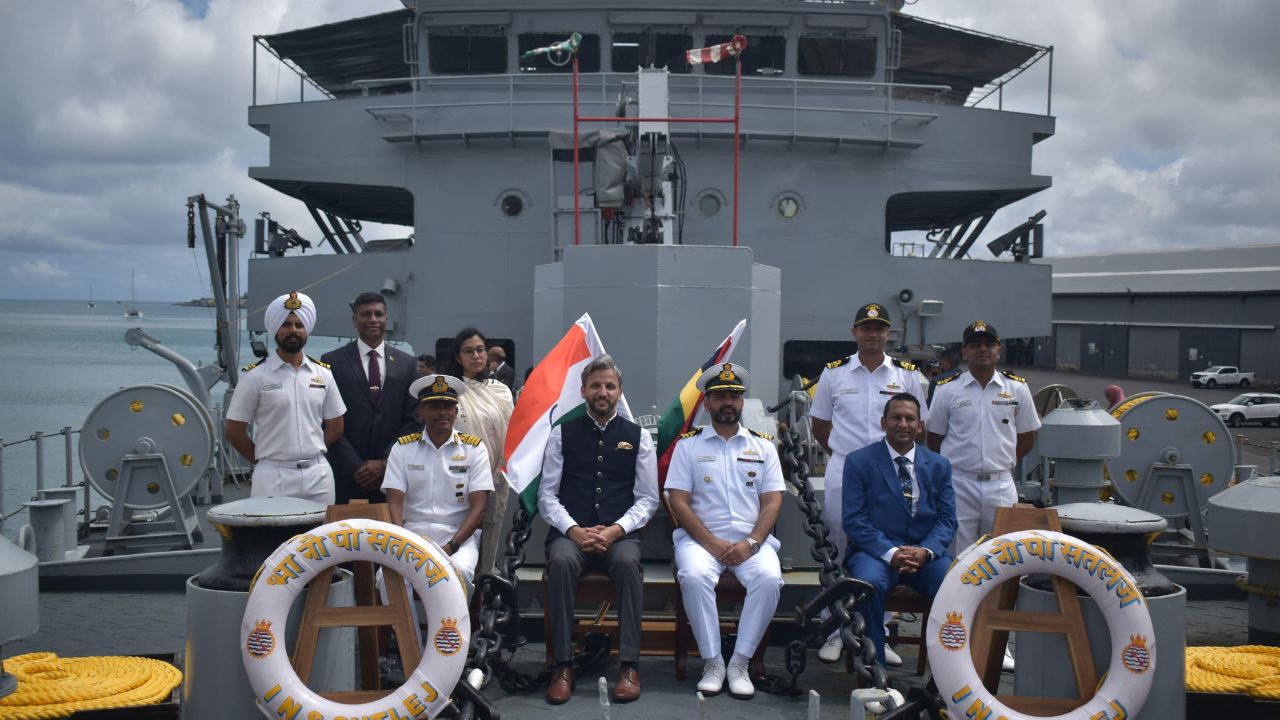 Indian Navy : हिंद महासागरातील चीनचे आव्हान; नौदलप्रमुख कृष्णा स्वामीनाथन मॉरिशस दौऱ्यावर