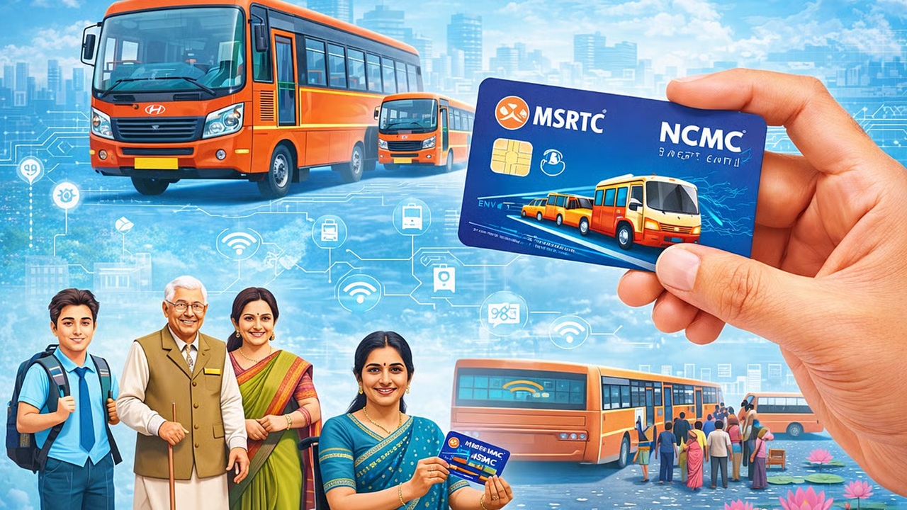 MSRTC Smart Card : 1 सप्टेंबरपासून एसटी प्रवासासाठी एनसीएमसी स्मार्ट कार्ड अनिवार्य; पात्र लाभार्थ्यांना नोंदणीचे आवाहन